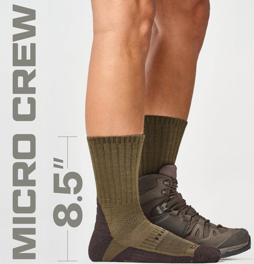 CQR Wool Hiking Socks - Moisture-Wicking Mid Calf Crew Socks for Men & Women | 3 Pack