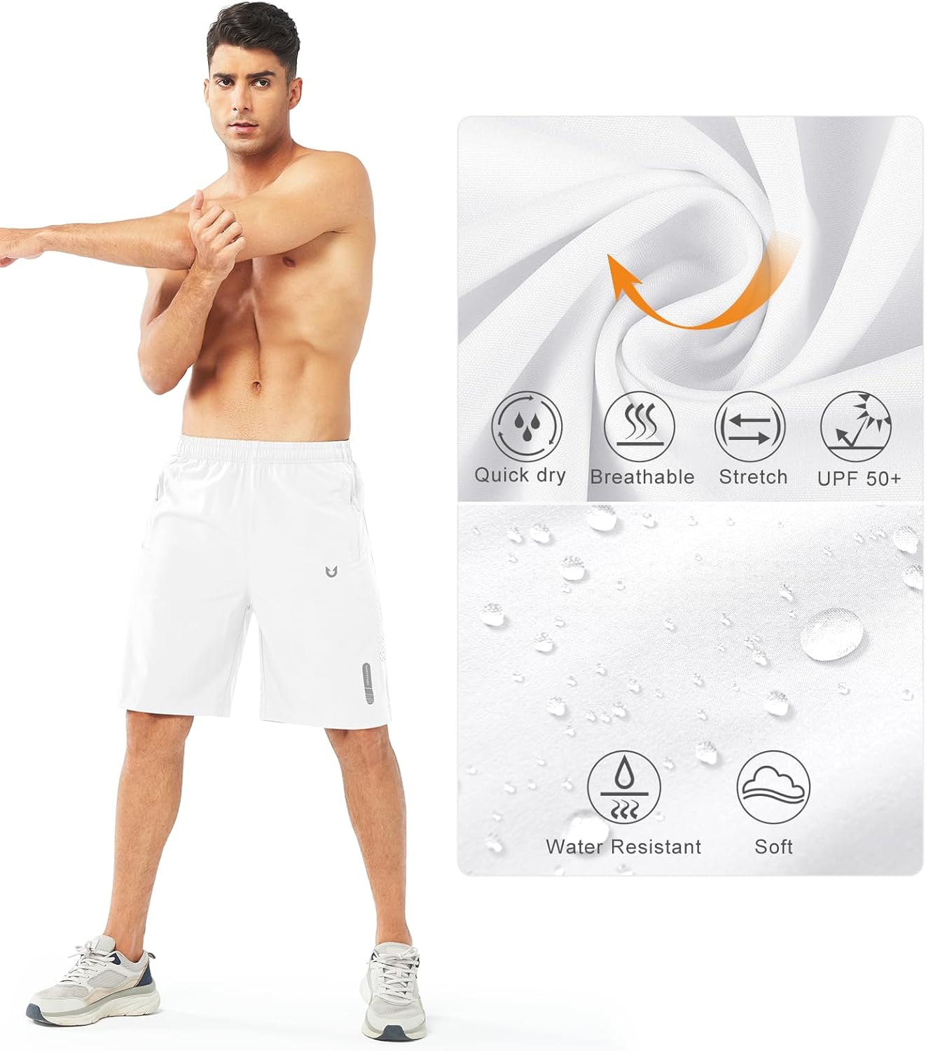 NORTHYARD Men's Athletic Running Shorts - Quick Dry Lightweight Gym Shorts for Sports | 5"/7"/9" Sizes
