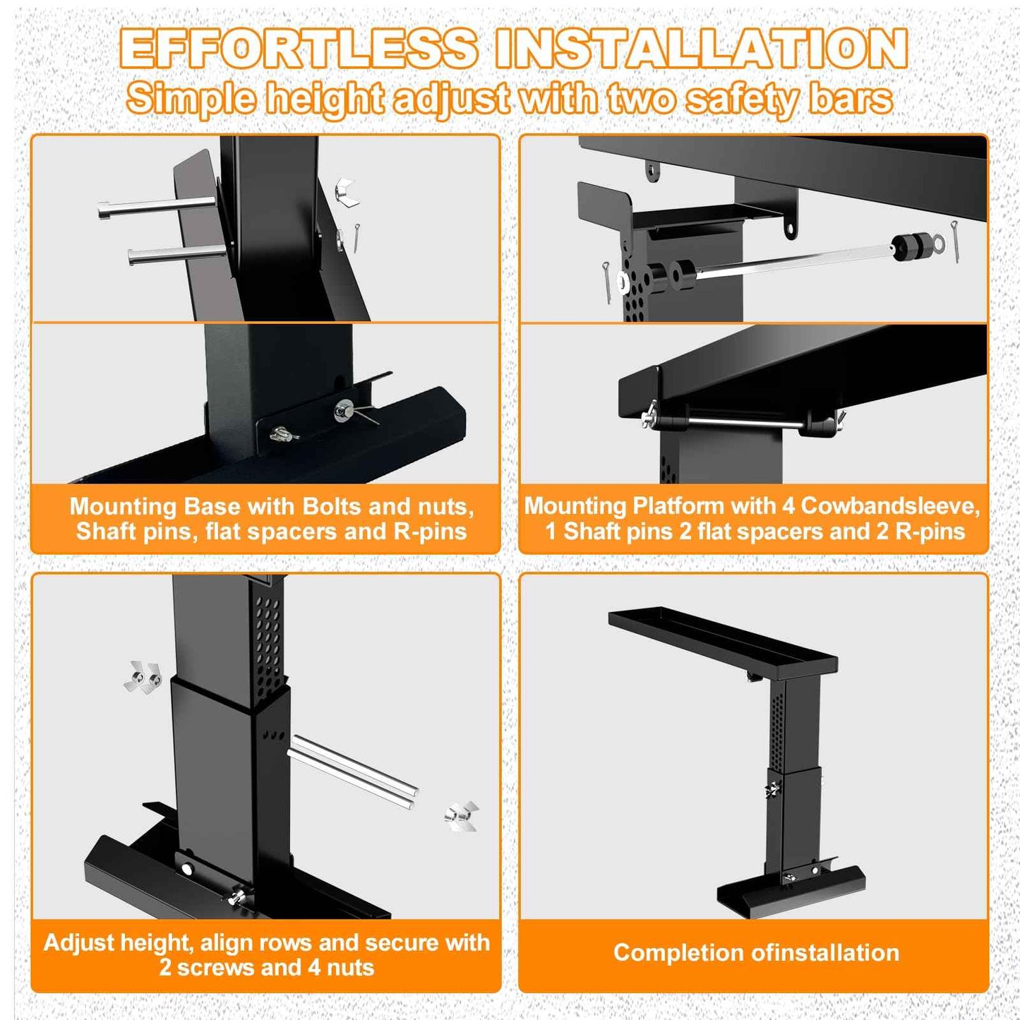 Foldable Heavy Duty Ladder Extender Plus-Adjustable Height 13.4-19.1", Ladder Leveler for Stair-Ladder Aide-Ladder Leveler for Extension Ladders with 27x5.63" Platform-Non-Slip Mat-Holds up to 880lbs