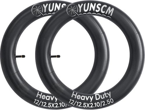 Heavy Duty Bike Tubes by [Brand Name] - 12"/12.5" AV32mm Schrader Valve Inner Tubes for 12x2.10/2.50 Tires
