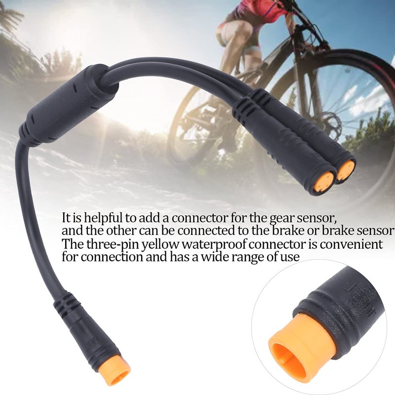 Alomejor Electric Scooter Y Splitter, High Current Capacity Compact Cable Adapter for Commuters Urban Travelers Riders