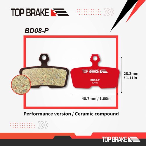 **TOP BRAKE Disc Bike Brake Pads - Compatible with SRAM Code R, Guide RE, G2 RE | Ideal for MTB, eMTB, Downhill & Enduro**