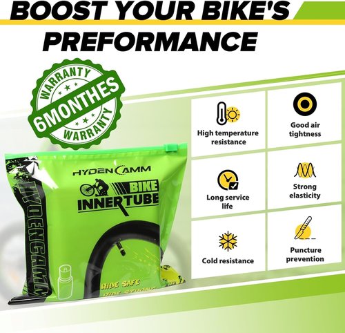 Bike Tube 2-Pack | 20/26 Inch Inner Tubes with 35mm AV Schrader Valve & Tire Levers