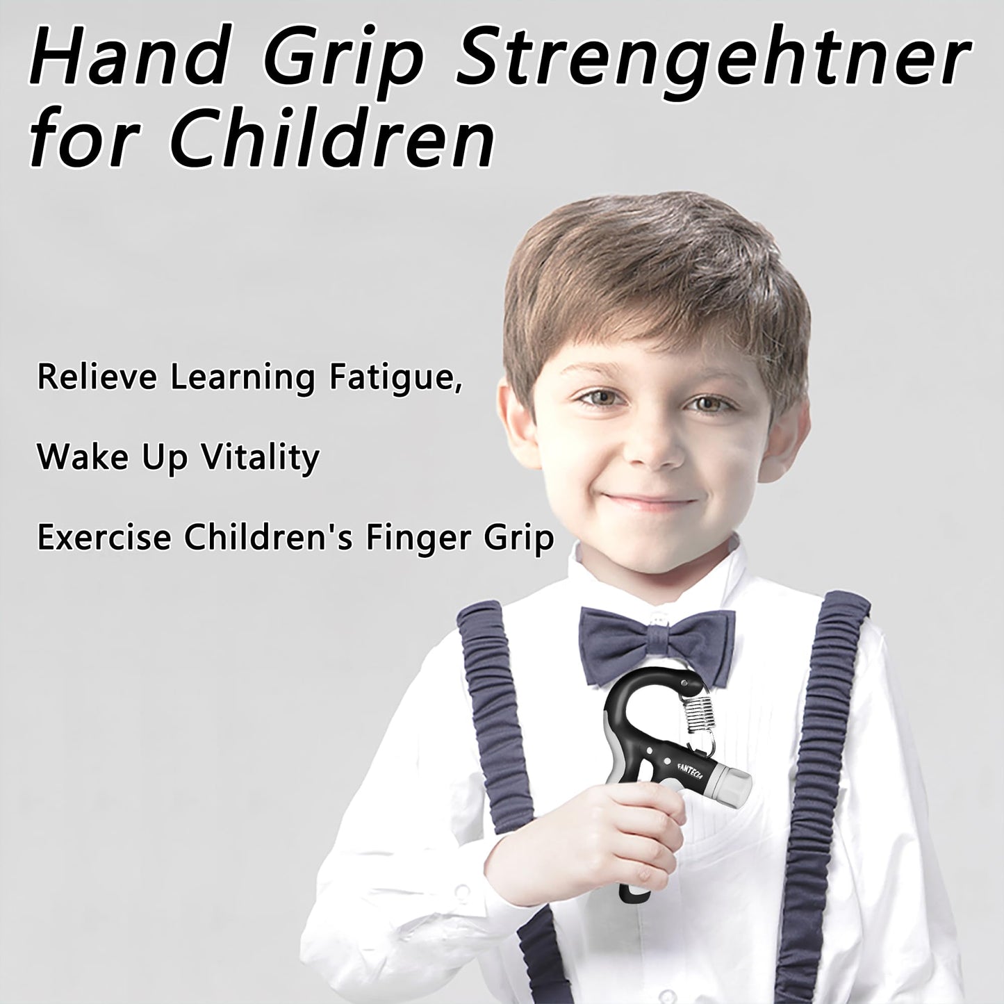 FANTECIA Hand Grip Strengthener for Kids and Youth, Adjustable Resistance Hand Gripper 11-45Lbs (2 Pack), Hand Grips for Strength Training, Stress Relief Grip