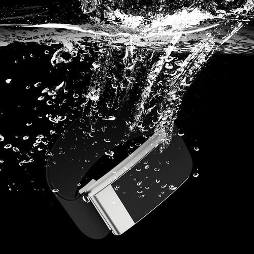 Fitcent Adjustable CoreKnit Bicep band Compatible with WHOOP 5.0 One+Peak WHOOP MG LIFE, Quik Drying Waterproof Bicep Bands with Stainless Steel U Shape for WHOOP LIFE ECG (Black, One+Peak)