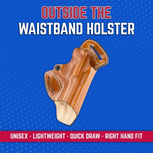 DeSantis Gunhide S.O.B. - Small of Back Belt Holster, Fits 1911, Right Hand, Tan 067TA21Z0