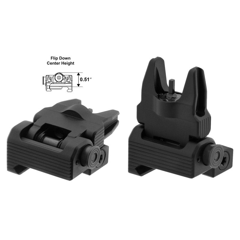 UTG ACCU-SYNC Spring Loaded Flip-up Front Sight , Black