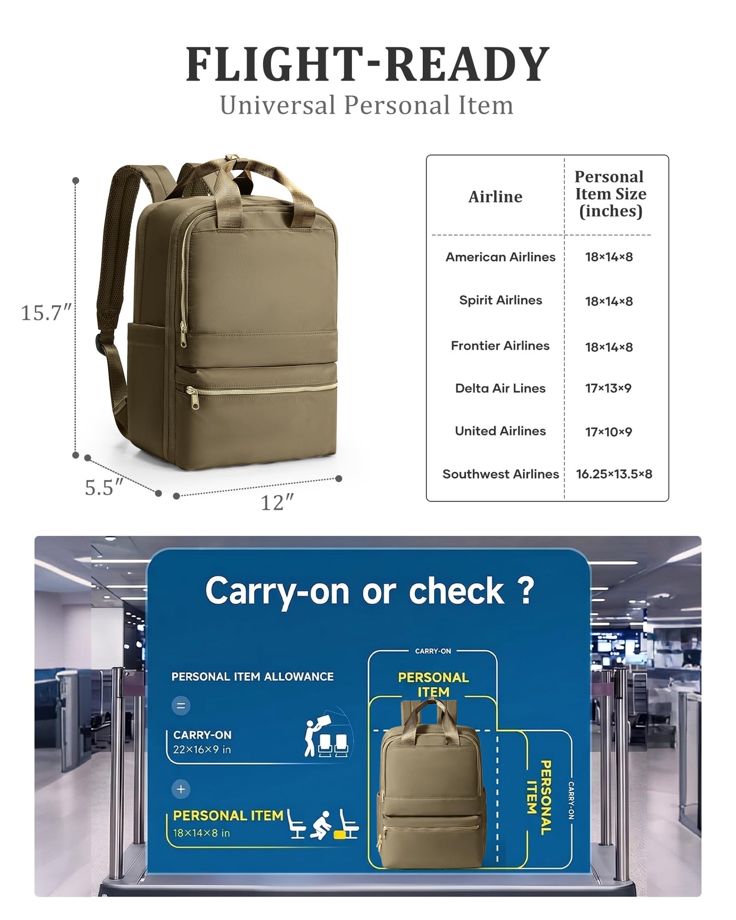 wepadre Small Travel Backpack Carry on Flight Approved Personal Item Travel Bag Carry on Backpack for Women Work Laptop Backpack for Traveling Personal Bags for Airplanes Mochila De Viaje