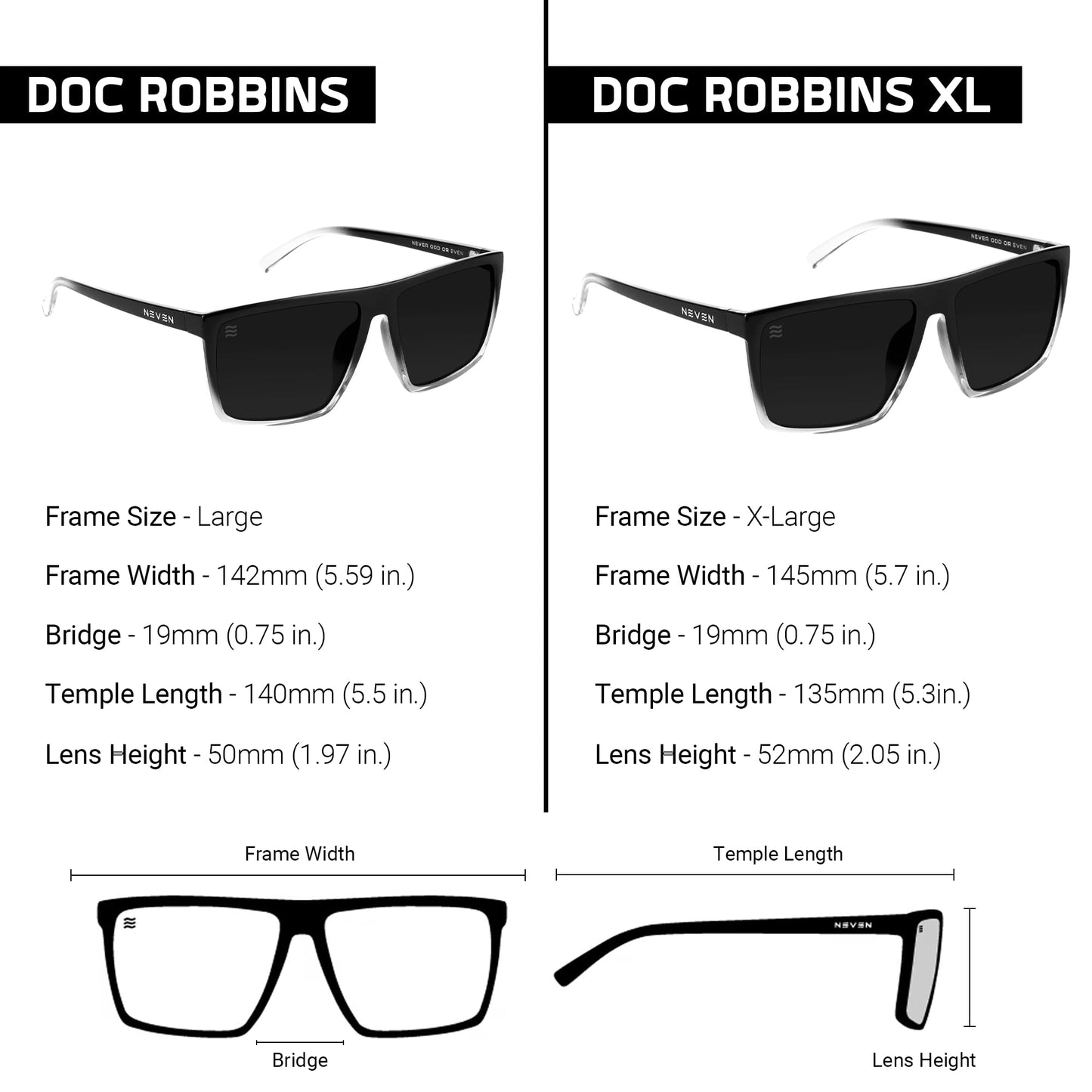 NEVEN Men's Polarized Sunglasses - Chic Rectangular Glasses - UV Protection Glasses for Coastal Activities.