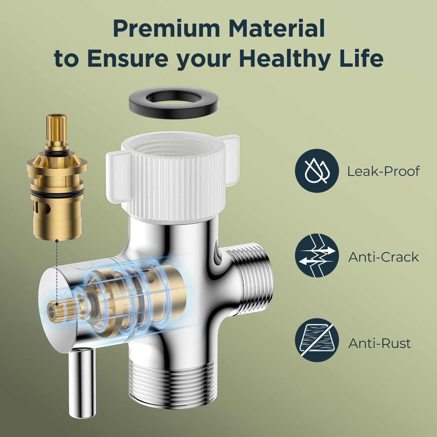 Handheld Bidet Sprayer for Toilet, Stainless Steel Jet Spray Kit Adjustable Pressure, Leak-Proof Jet Spray, Feminine Wash & Muslim Shower, Wall/Toilet Mount