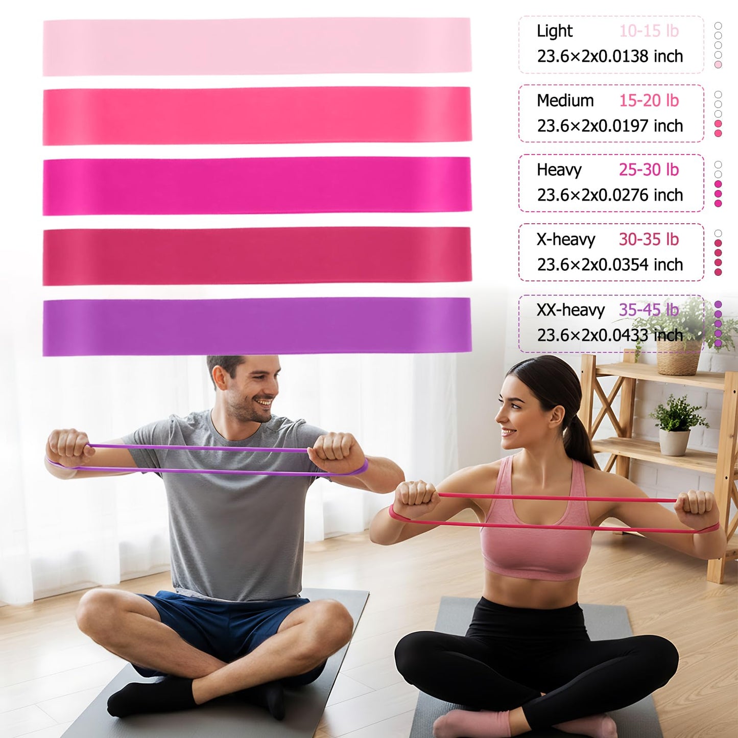 All-in-One Home Workout Kit for Women–Pilates Kit with Ankle Weights, Magic Circle 12 inch, Resistance Bands, Mini Pilates Ball, Carry Bag – Beginner Pilates Gift Set for Mother's Day, Birthday
