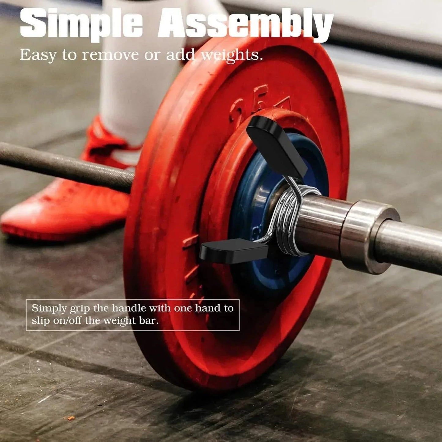 2Pcs Barbell Clips Olympic Barbell Clamps Collars 3cm Weight Bars Lock Dumbbell Spring Clips Circlip Fitness Weightlifting Buckle