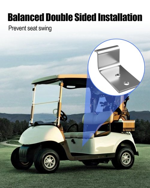 AUGREX 2 Pcs 18250-G1 Seat Hinges Fit for EZGO Former Medal 1973-1995 Marathon Golf cart 1973-1995 EZGO Gas and Electric 1971-1994 pre Medalist
