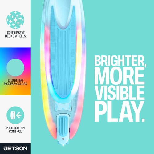 Jetson Scooters - Jupiter Mini 3-Wheel Kick Scooter | Foldable, Lightweight, Blue Design
