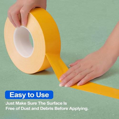 fdalas 2in x 262 FT Pickleball Court Tape for Outdoor,Pickleball Court Marking Kit,Temporary Floor Marking Tape Indoor,Yellow Court Fast Marking for Tennis,Badminton,Gym,Non-Reflective