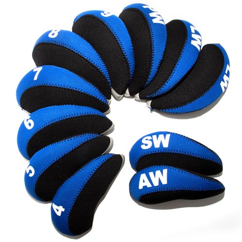 Golf Iron Covers for Golf Clubs Neoprene Golf Iron Cover Set 11pcs/10pcs Golf Iron Headcovers Golf Club Head Covers Fit All Brands
