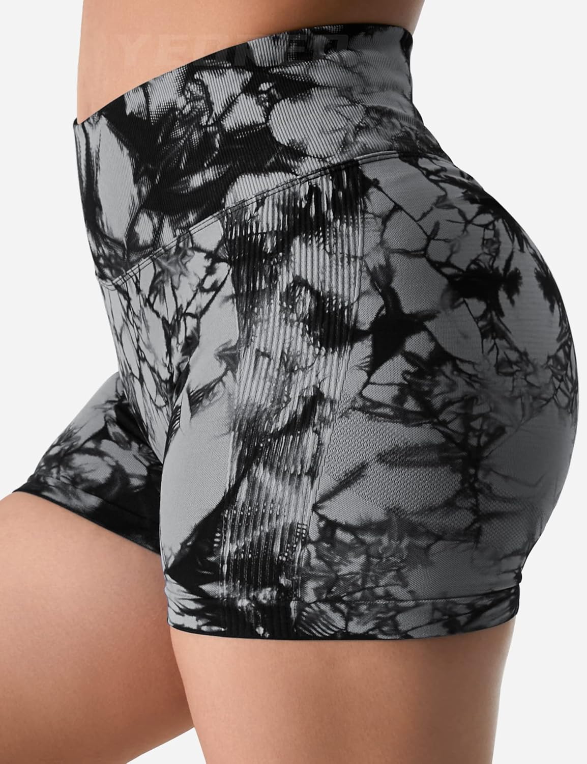 YEOREO Women's Workout Shorts - Seamless High-Waisted 3.6" Scrunch Gym & Yoga Biker Shorts