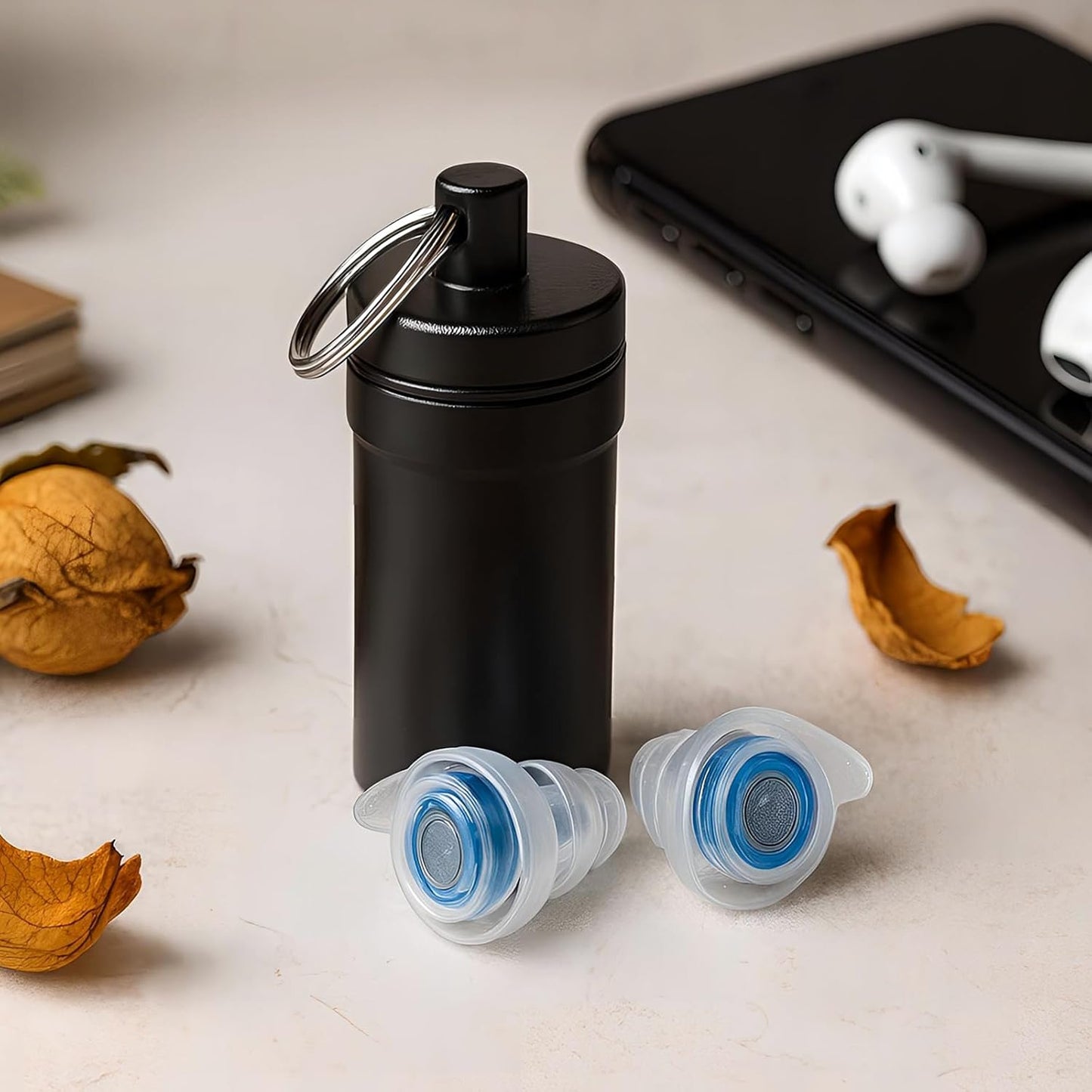 Skiennix Concert Ear Plugs - Reusable High-Fidelity Musician Earplugs with 20dB Noise Reduction | Carry Case Included