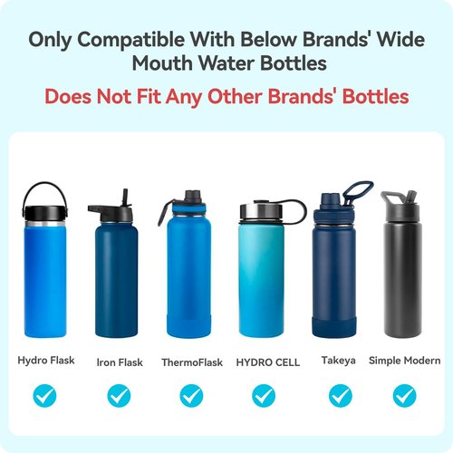Lid Replacement for Simple Modern Summit 10 oz 12 oz 14 oz 16 oz 18 oz 20 oz 22 oz 24 oz 32 oz 40 oz 64 oz Water Bottle,Straw Lids With Straw For Hydro Flask,Thermoflask,Takeya, BPA Free,LeakProof 2pc