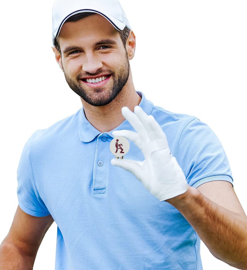 weilaike Magnetic Hat Clip with Funny Metal Golf Ball Marker,Unique Humorous Golf Accessories,Removable Attaches Easily to Golf Cap,Premium Golf Gift for Men and Women