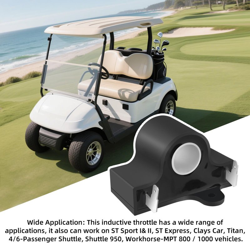 AIPSET Golf Cart Inductive Throttle Sensor Compatible with EZGO TXT and Medalist 1994-up with DCS/PDS Electric Golf Carts, OEM# 25854G01
