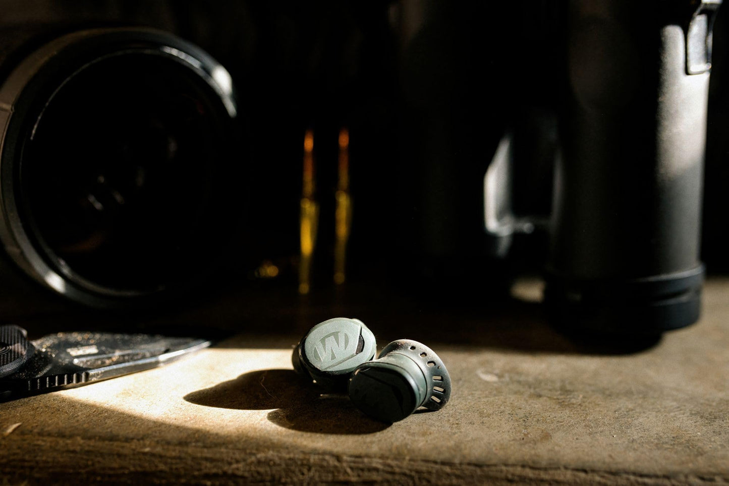 Walker’s Suppressor Earbuds – 25dB NRR Hearing Protection with HD Sound, 36-Hour Battery, Waterproof Design