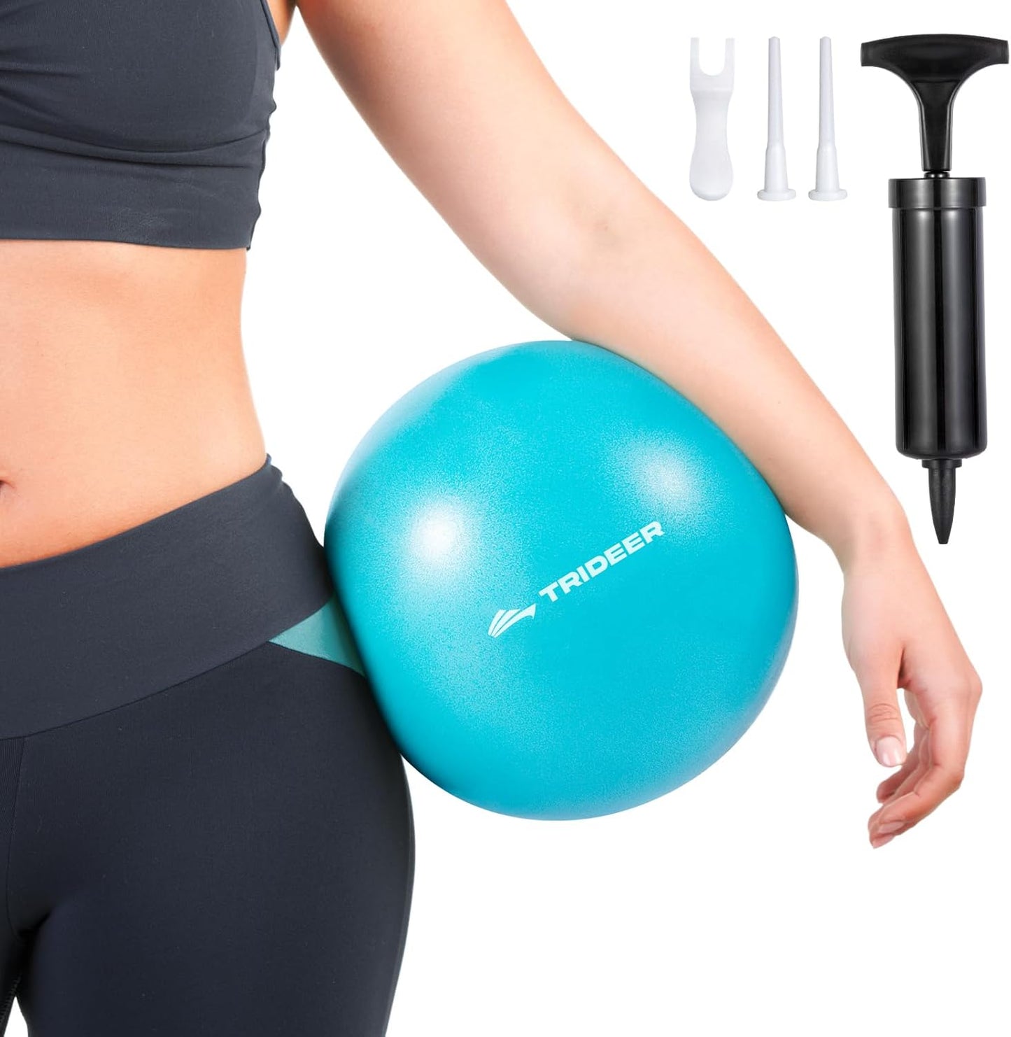Trideer 9-Inch Pilates Ball - Small Exercise Ball for Yoga, Core Training & Physical Therapy