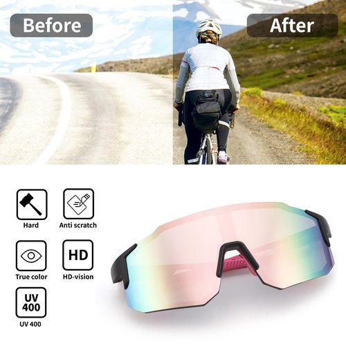 FEISEDY Sports Sunglasses Mens Women Baseball Biking Cycling Sunglasses for Teens UV400 Protection B2388