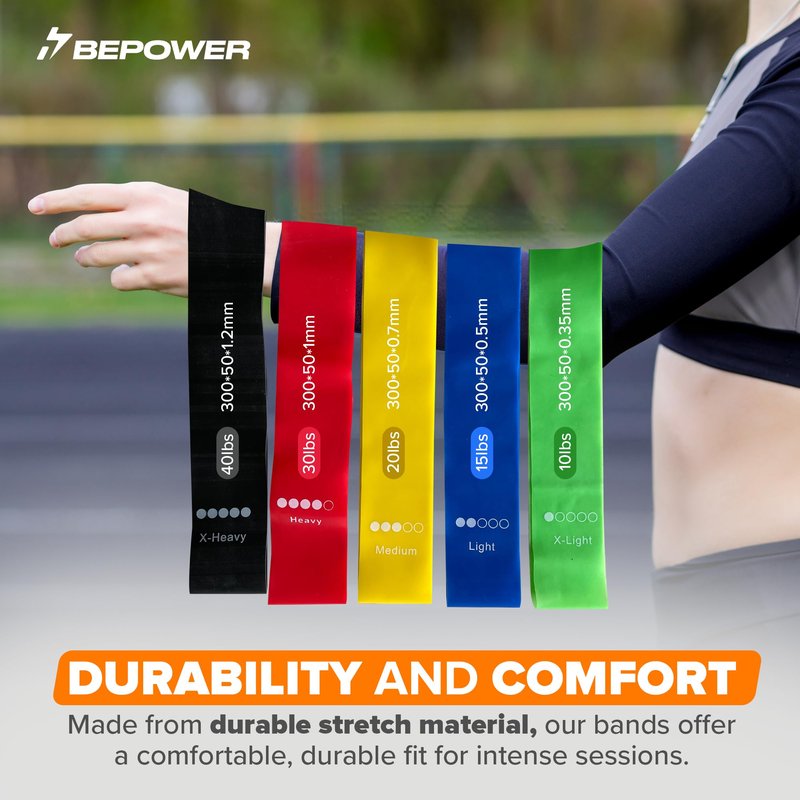 Resistance Bands Set with Handles, Heavy TRX Bands for Working Out, Elastic Exercise Bands with Therabands - Training Set for Strength and Flexibility