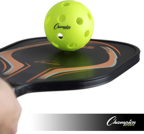 Champion Sports Roto Molded Pickleball Ball Set - Durable Outdoor Balls for All Skill Levels
