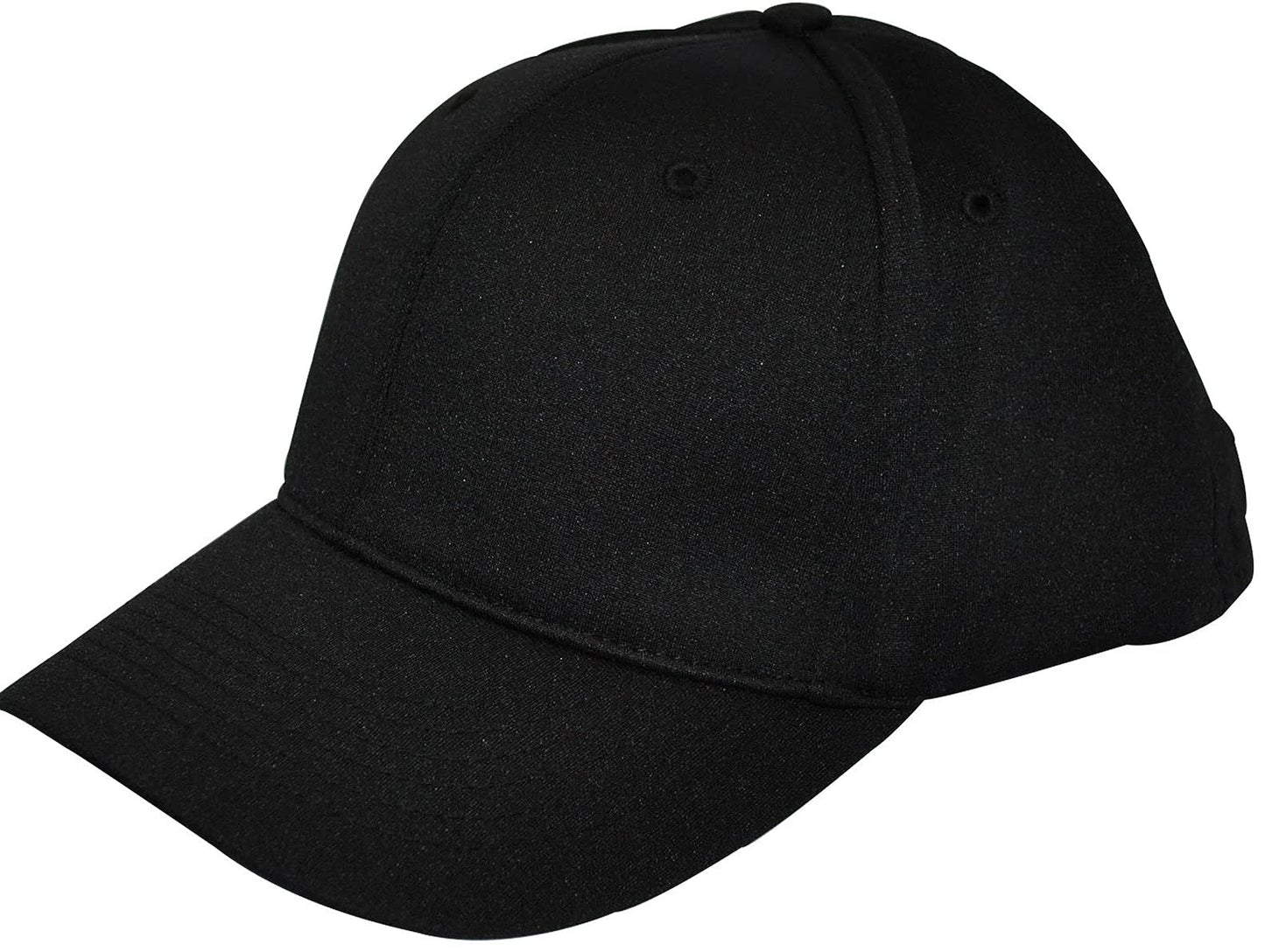Smitty | HT-306 | 6 Stitch Flex Fit Umpire Hat | Baseball Softball Umpire Choice (Black, Large (7 5/8-8))