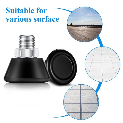 Sumind 2 Pieces Roller Skate Toe Stoppers 82A Rubber Skate Stoppers Plugs with Screws PU Rubber Roller Skating Brake PU Toe Stops Replacement Wheels Accessories for Double-Row Rolling Skating, Black
