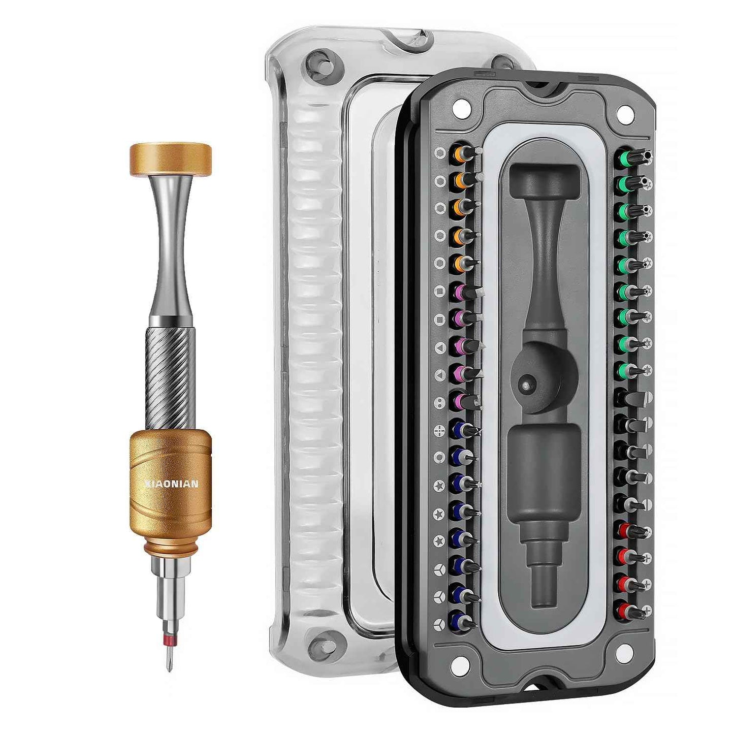 37 in 1 Precision Screwdriver Set XIAONIAN Mini Screwdriver,Small Screwdriver Set,Compact Micro Repair Tool Kit with Magnetic Tip 360°Spin,for DIY,Phones,Laptops,Watch,Eyeglasses,Small Appliances