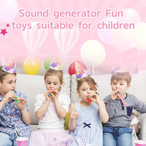 Chshhuao Funny Blowouts - 50 Pcs Birthday Party Whistles & New Year's Party Favors