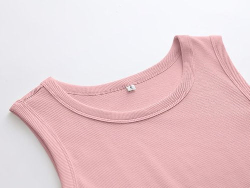 ANRABESS Women's Sleeveless High Neck Tank Top - Casual Slim Fit Ribbed Design for Summer Fashion