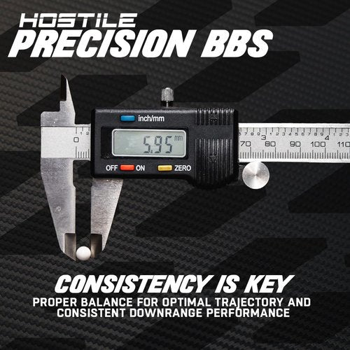 Hostile Airsoft Precision BBS 6mm 20g, 25g, 28g, 30g, 32g, 2700, 3600 Count (.25g 3,600 Count)