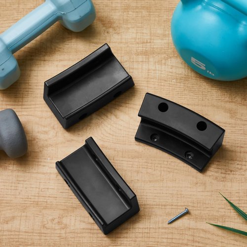 Beeveer Exercise Ball Wall Mount Storage Bracket Yoga Ball Holder Balance Trainer Storage Holder for Home Gym Studios(Black,Pps,Plastic Style)