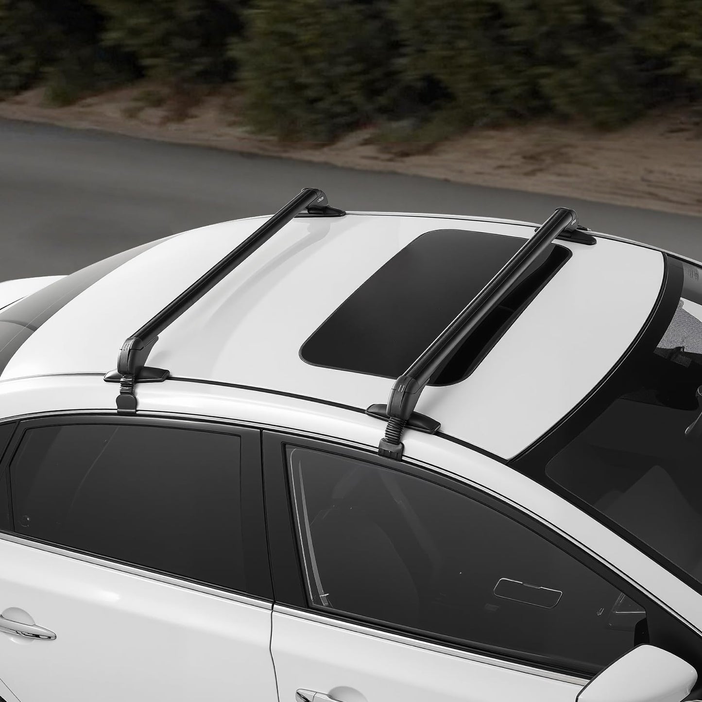 VEVOR Roof Rack Cross Bars, Universal Fit for Naked Roofs Without Raised Rails/Flush Rail/Black Moldings, 165 LBS Capacity, Lockable Heavy Duty Aluminum Crossbar Racks Roof Rail Rooftop Luggage Canoe