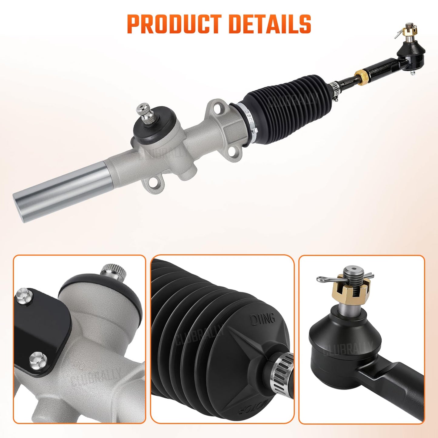 CLUBRALLY Golf Cart Steering Gear Box Assembly, EZGO Steering Rack for 2001-UP EZGO TXT and Workhorse Gas&Electric Golf Cart, OEM# 70602G01, 70602-G01, 70964G01, 70964G02
