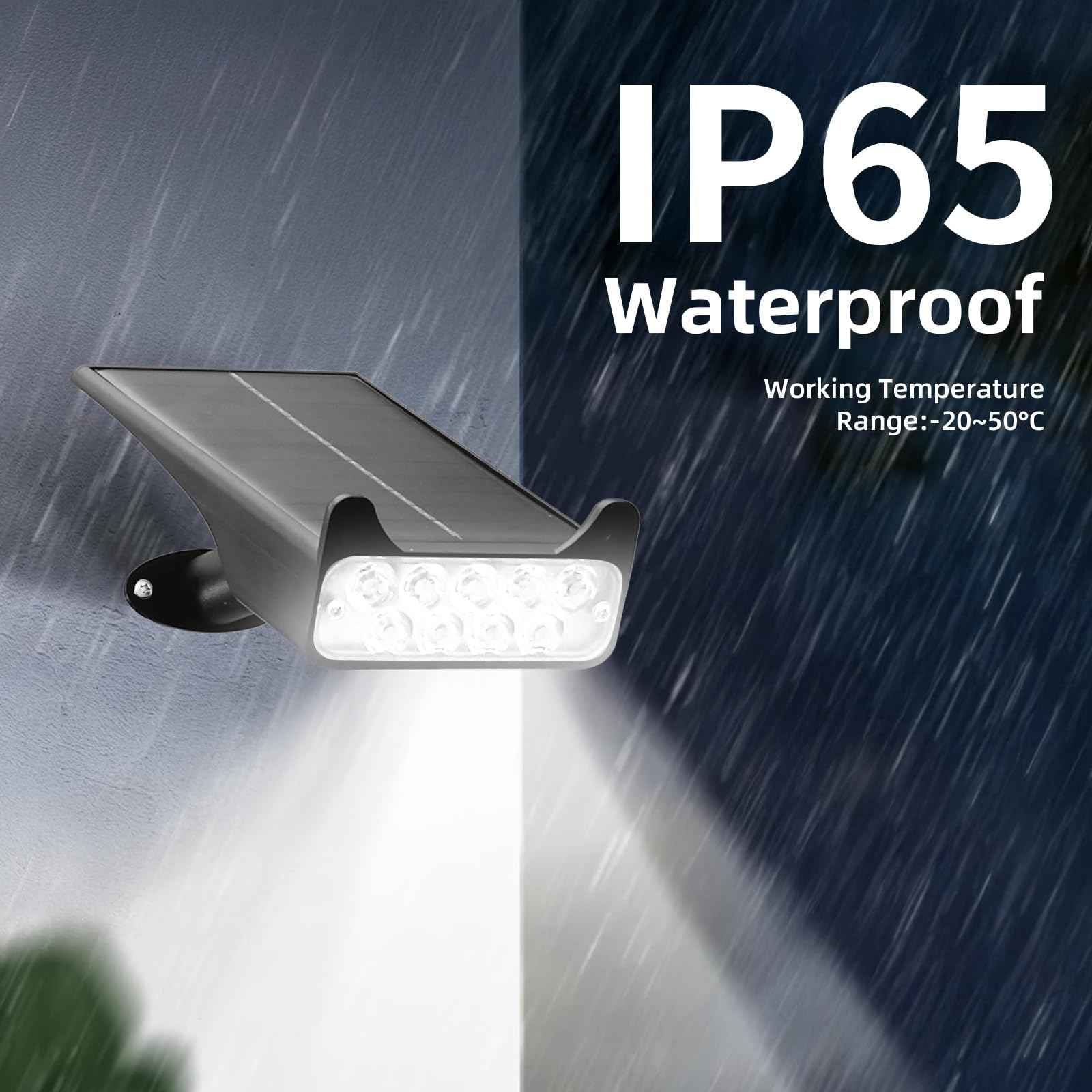 HOFLYW Solar Spotlights Outdoor Waterproof Landscape Path Lights Solar Dusk to Dawn Outdoor Lighting 4 Brightness Modes for Garden Pathway Tree Driveway Porch Yard