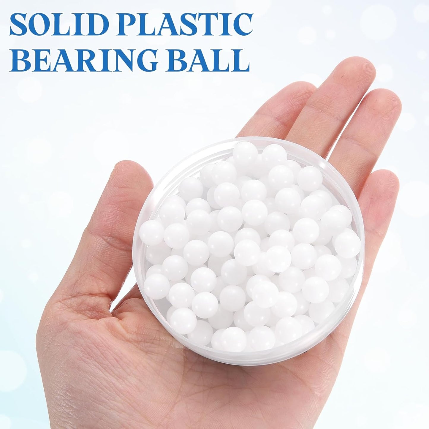 Uxcell POM Bearing Balls - 200pcs Solid Plastic Precision Balls | 5/16" (7.9mm) Size