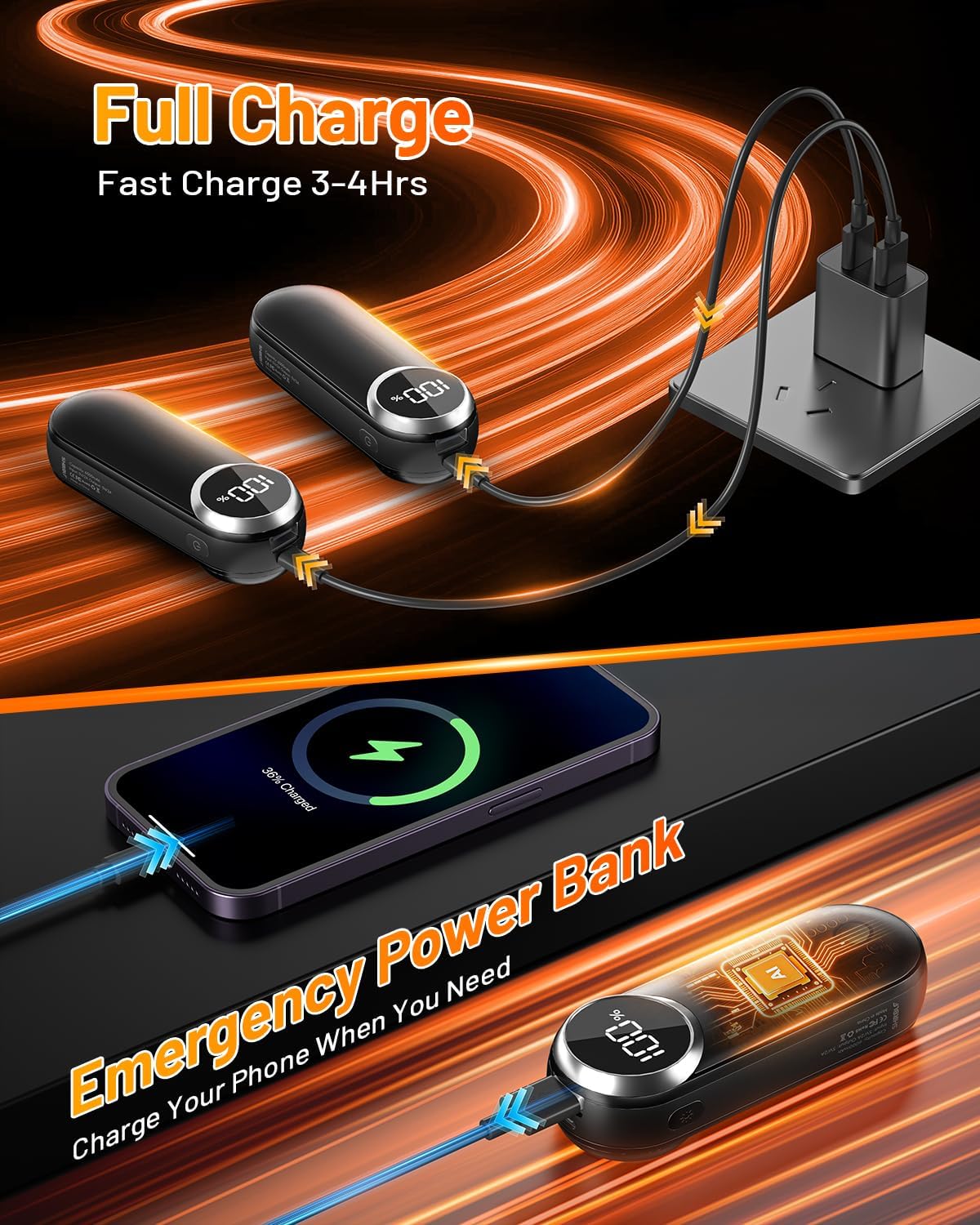 Rechargeable Hand Warmers 2 Pack - Magnetic AI Electric Hot Hands with 3 Heat Settings & 15H Battery Life | Portable Heater for Outdoor Activities