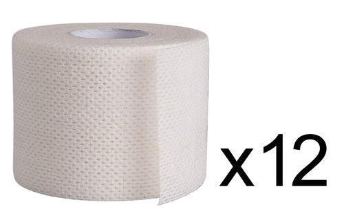Areza Medical Surgical Tape - Porous Skin Soft Fabric Cloth Adhesive Tape - Fabripore - 2" x 10 yds. (5 cm x 9 m) - 12 Rolls per Box