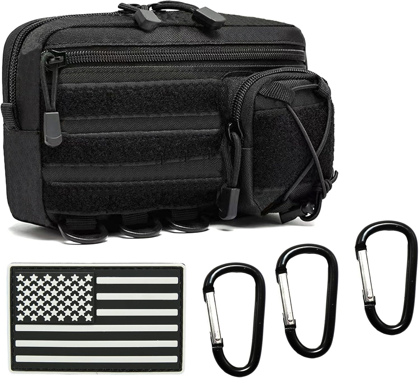 Skiennix Tactical Molle Utility Pouch - Compact EDC Tool Bag for Phones & Medical Supplies | Mini Waist Size