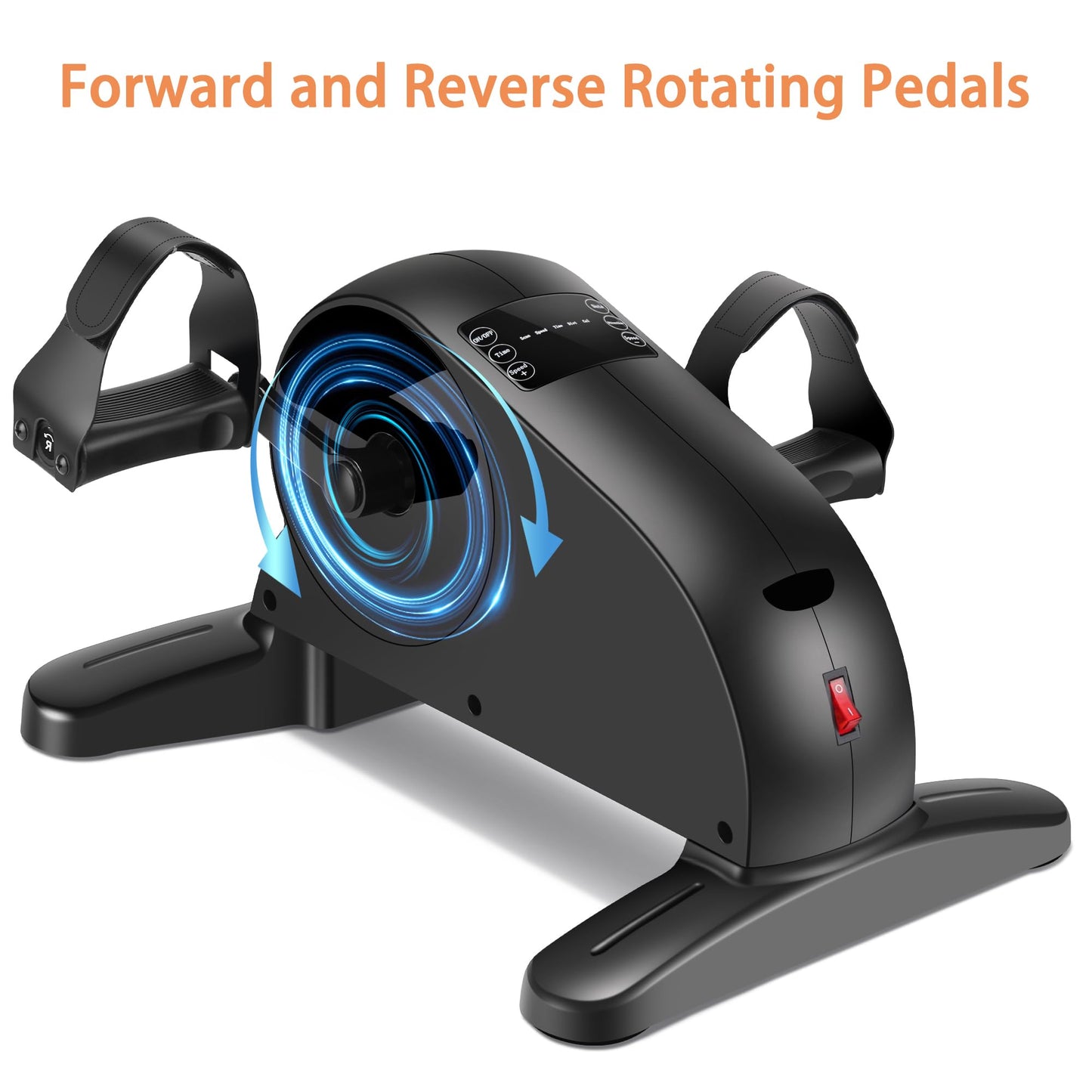 Under Desk Elliptical Machine, Ellipse Leg Exerciser as Seen on TV, Electric Pedal Exercicser,12 Speeds Low Impact Elliptical Leg Exercise Machine for Seniors