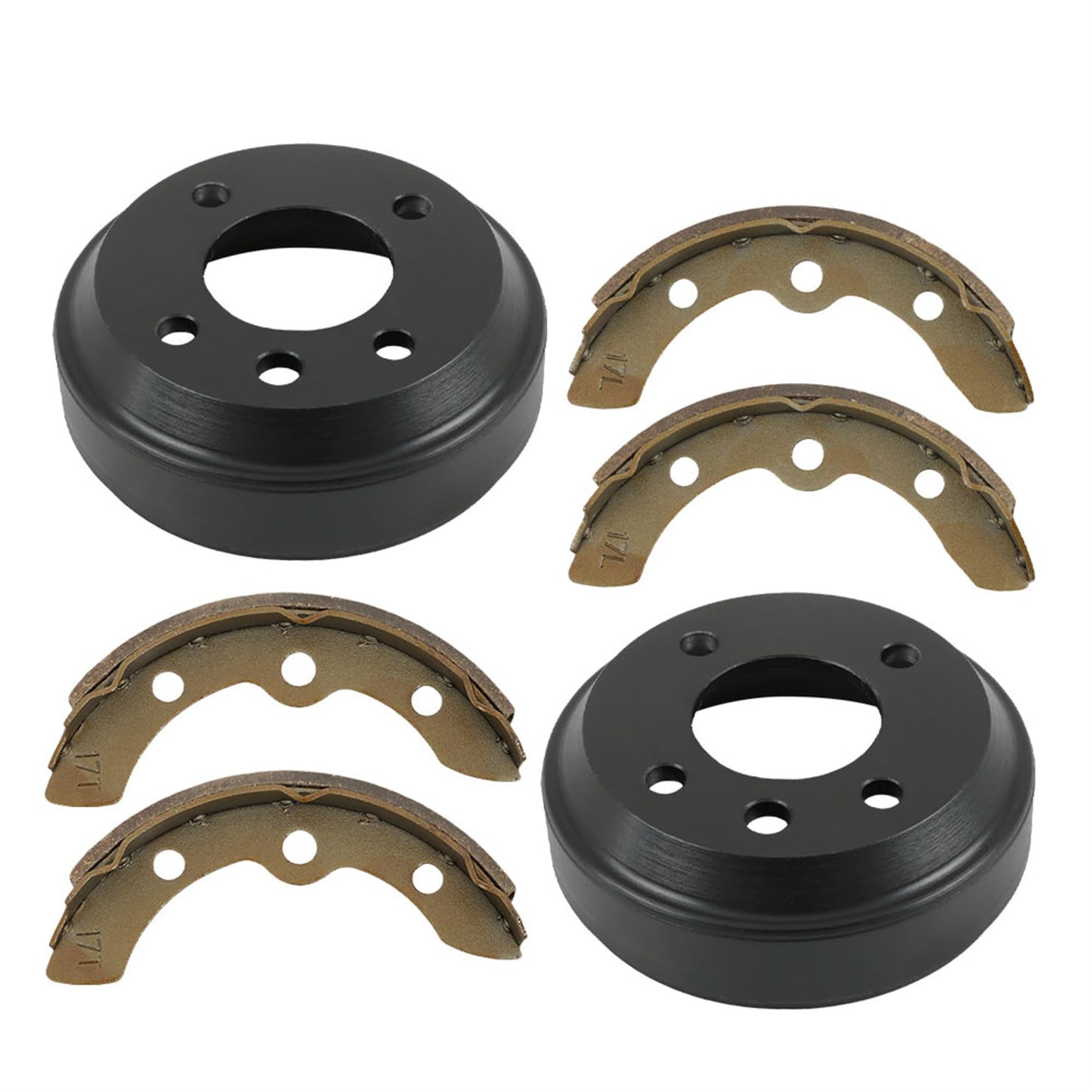 WFLNHB Golf Cart Brake Drums Shoes Kit Replacement for Yamaha G1, G2, G8, G9 1982-1992