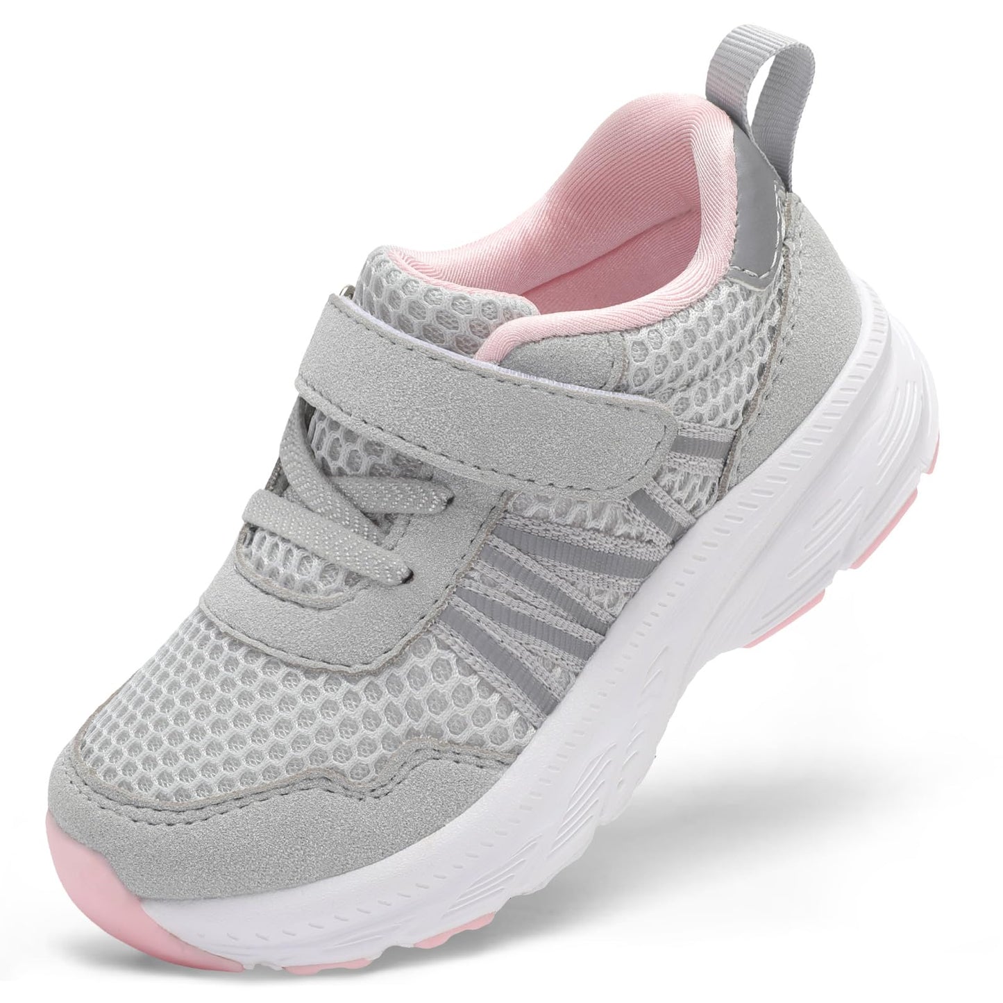 LeIsfIt Toddler Shoes Girls Boys Tennis Shoes Little Kids Lightweight Athletic Sneakers for Daily Play & Running, Grey 9 Toddler
