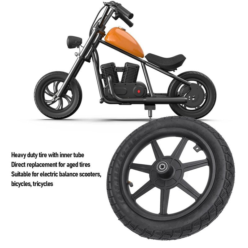 14 x 2.125 Electric Tire, Rubber Wheel Rim Tyre with Inner Tube, Wear Anti Slip Damping, Ideal for Scooter Bike, Tricycle, Motorcycle