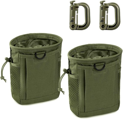 LIVANS Tactical Molle Dump Pouch - Adjustable Utility Fanny Bag for Airsoft & Hunting Gear | Durable Ammo Recovery Bag