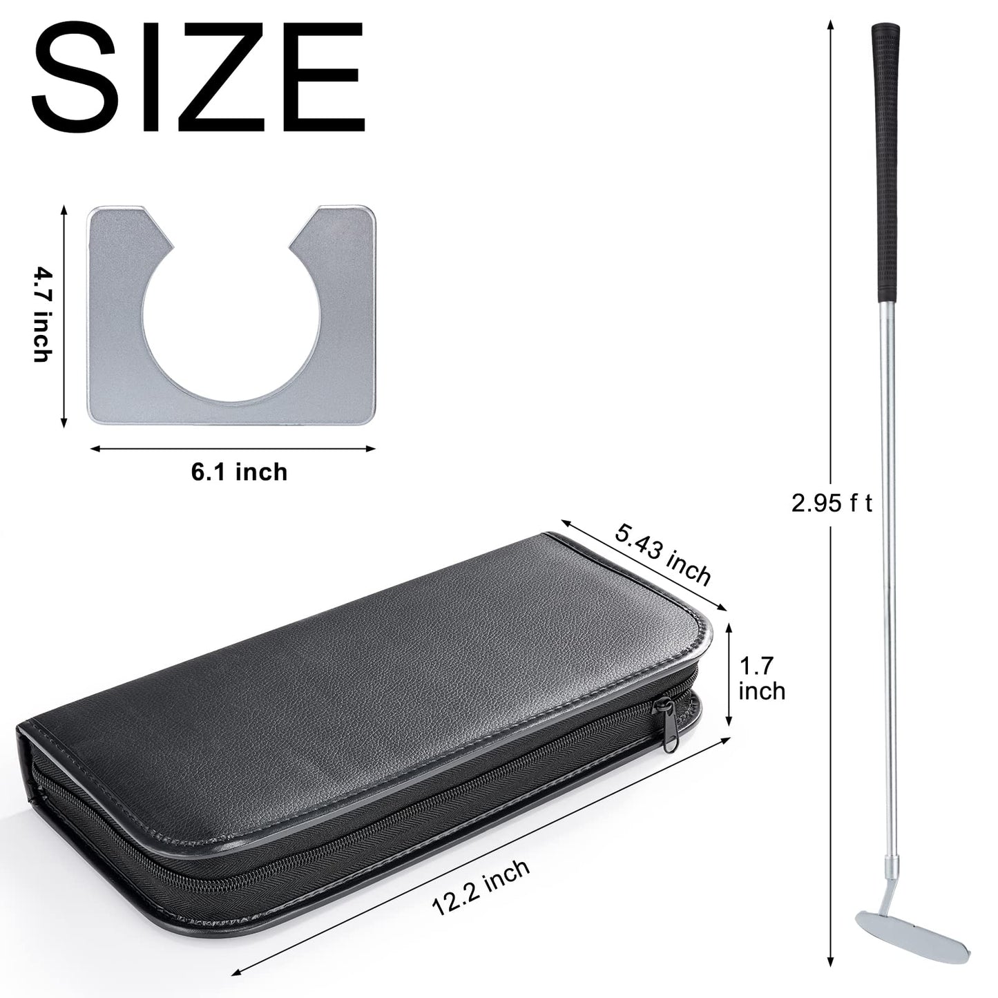 Y-Nut Mini Indoor Putting Green - Game with Putter, mini Indoor Putting Set for Starter, Putting Cup Office Golf Kit